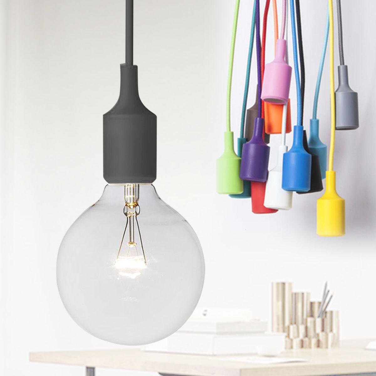 สายห้อย ขั้วE27 สายห้อยคละสี ยาว 1ม.