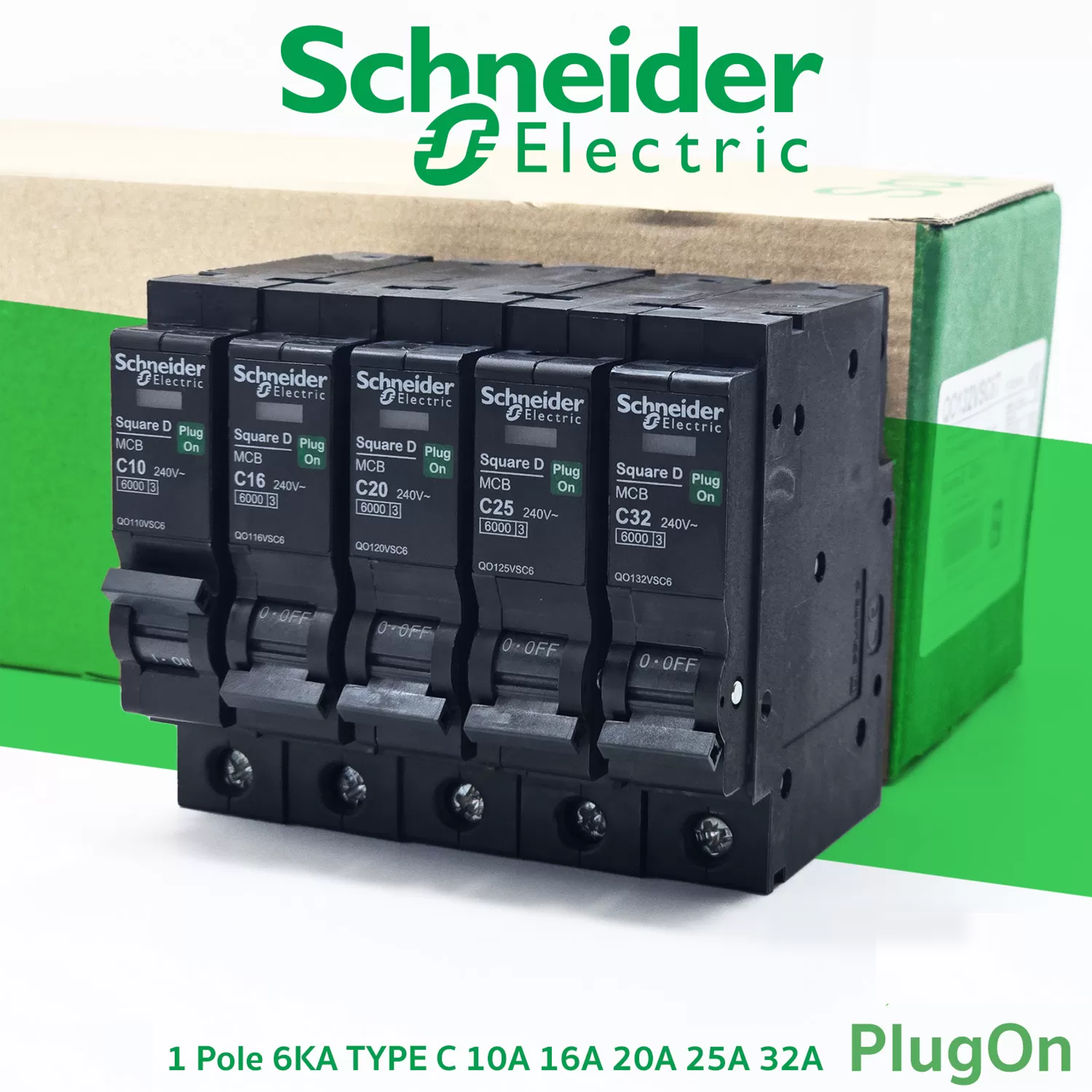 Schneider(ชไนเดอร์) ลูกเซอร์กิตเบรกเกอร์ ลูกย่อย 1P